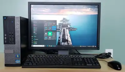 FOR SALE: Fully Functional Dell OptiPlex PC with Monitor, Keyboard and Mouse. System Specs: PC: Dell...
