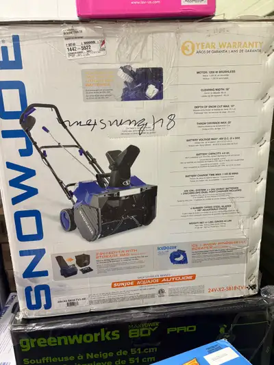 Snow Joe Snow Blower, View more