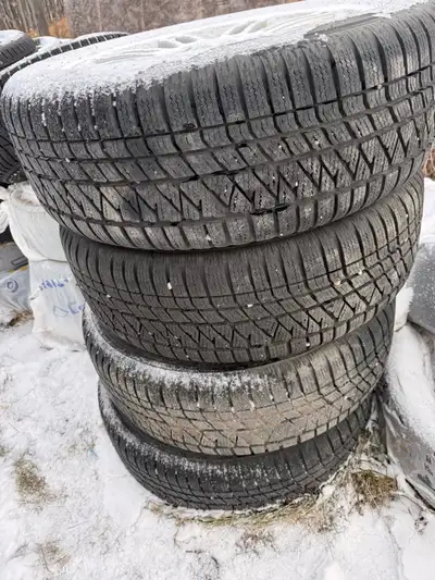 I am selling a set of used winter tires, sized 255/55R20 110V, perfect for providing excellent tract...