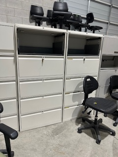 5 Drawer Lateral Metal, Lockable File Cabinets, beige, grey, View more