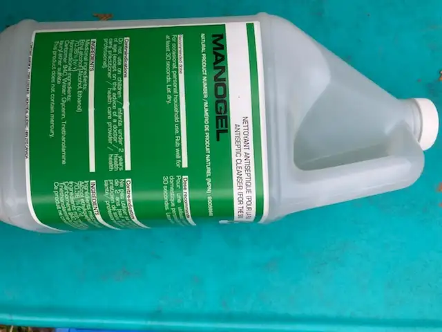 Commercial grade hand sanitizer 70% alcohol, 4 litres size