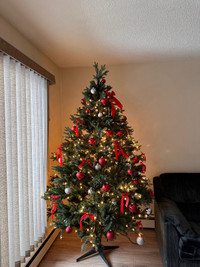Christmas tree and ornaments 
