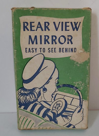 Vintage Rear View Mirror Easy to See Behind Gag Gift 1947