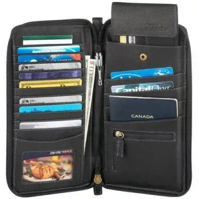 ** DEREK ALEXANDER ULTIMATE TRAVELLER WALLET LEATHER ** gift it!, View more