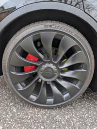 Tesla 21" inch Uber Turbine UberTurbine Staggered Rims and Tires