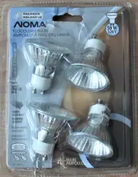 NOMA MR16 or GU10 base Halogen lamps 50 Watt x 4pcs +++
