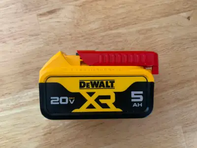 Brand New Dewalt 5Ah XR LED Battery. Sells $225. warranty, View more