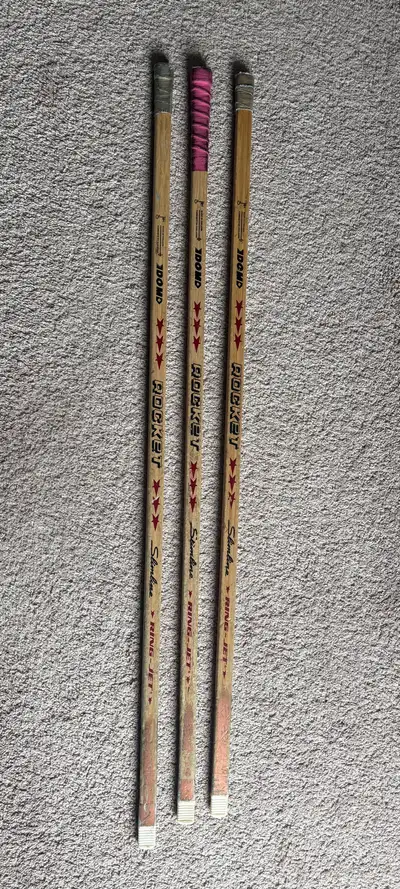 3 ringette Ring Jet Rocket sticks, View more