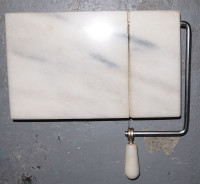 $20 Marble stone cheese cutter slicer vintage kitchen gadget