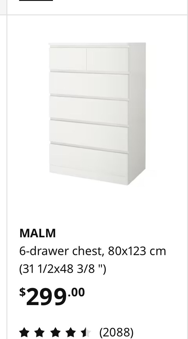 IKEA MALM dresser - SOLD in Dressers & Wardrobes in Ottawa