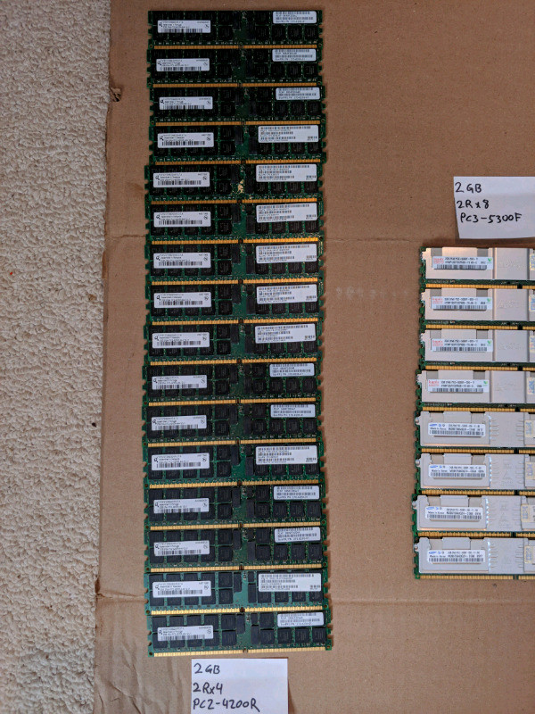 2GB DDR2 PC2-5300 ECC RAM, Memory - Lots available in Servers in Markham / York Region - Image 3