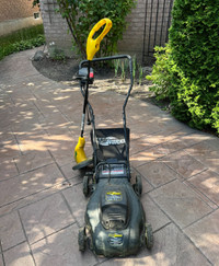 Yard works Lawn mower and trimmer 