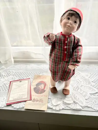 Ashton Drake " THE LAND OF NOD " Nathan Doll Includes his stand, but does not include a candle for h...