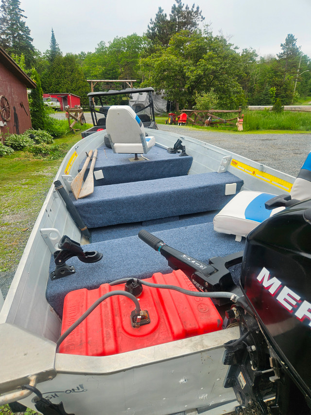 14 FOOT STARCRAFT BOAT, TRAILER, 25 MERCURY 4 STROKE in Powerboats & Motorboats in Sudbury - Image 4