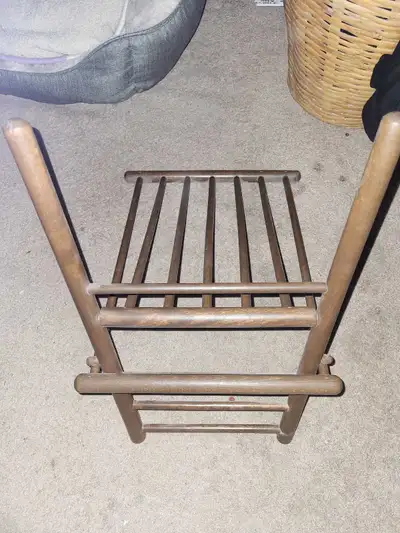 Vintage Folding Gout Foot Rest – Solid Wood, View more