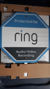NEW Official Licensed Ring Doorbell Security Yard Sign OBO
