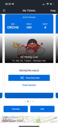 2 seats to Ali Wong 6th Row! Toronto March 29th 