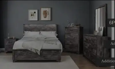 Queen Bedroom Set 6 Piece, View more