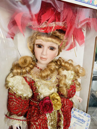 Limited    edition  Collector porcelain doll