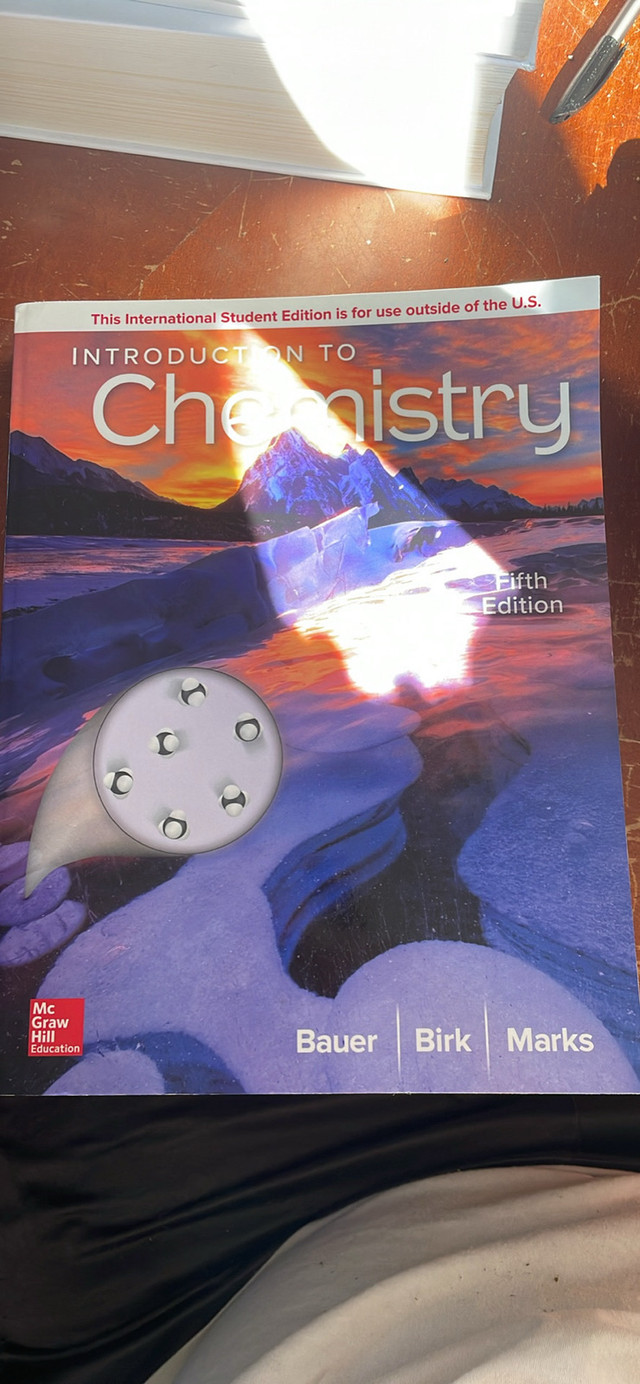 Introduction to Chemistry: 5 th Edition in Textbooks in Kingston