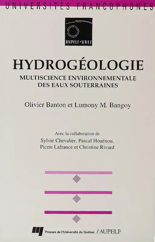 Hydrogeology, Environmental Multiscience… Groundwater64855363128323120