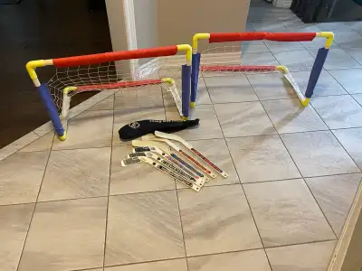NHL Mini Hockey Set with Two Nets and Sticks, View more