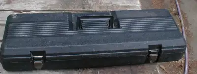 Slimline, low profile tool box. US Model. Heavy duty latches. Convenient size has many uses. 25"L x...