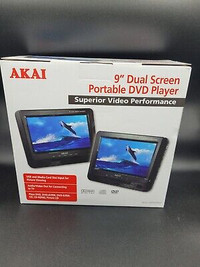 FOR SALE:  9 INCH Akai Portable DVD Car Player