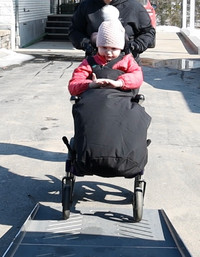 Poche couvre jambes pour personne en fauteuil roulant