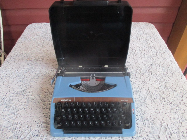 Vintage Webster Typewriter with Case Cover--XL 727 in Arts & Collectibles in New Glasgow