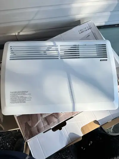 Like new could not use with wall thermostat because it has its own thermostat. Only used for a coupl...
