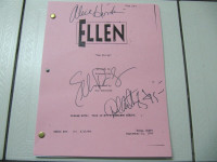 Classic Autographed Ellen Degeneres "The Fix Up"  Script Cir1994