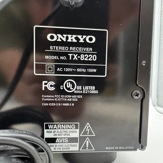 Onkyo TX-8220 Stereo Receiver Bluetooth AM/FM Receiver remote in Stereo Systems & Home Theatre in City of Toronto - Image 10