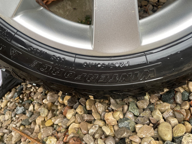 4 Borbet rims with Firestone Winterforce P205/50H16 W60 tires in Tires & Rims in London - Image 2