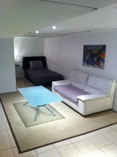 Modern furnished apartment in century home downtown (basement unit) Heat, electricity and water incl...