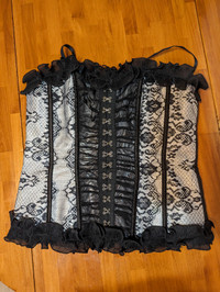 Black and White Corset