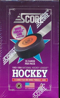 93-94 SCORE hockey … AMERICAN+JUMBO+CANADIAN+SERIES 2 … $60-$100