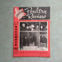 Vintage 1945 Wartime Canadian Poultry Review Magazine.