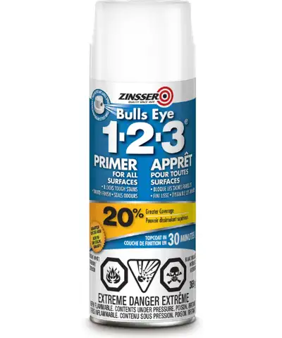 Free Zinsser Bulls Eye 1-2-3 Spray Primer – Curbside Pickup, View more
