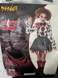 Sinister Clown Kids Halloween Costume 