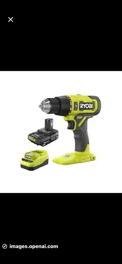 BRAND NEW**RYOBI 18V HAMMER DRILL KIT WITH BATTERIE &CHARGER, View more
