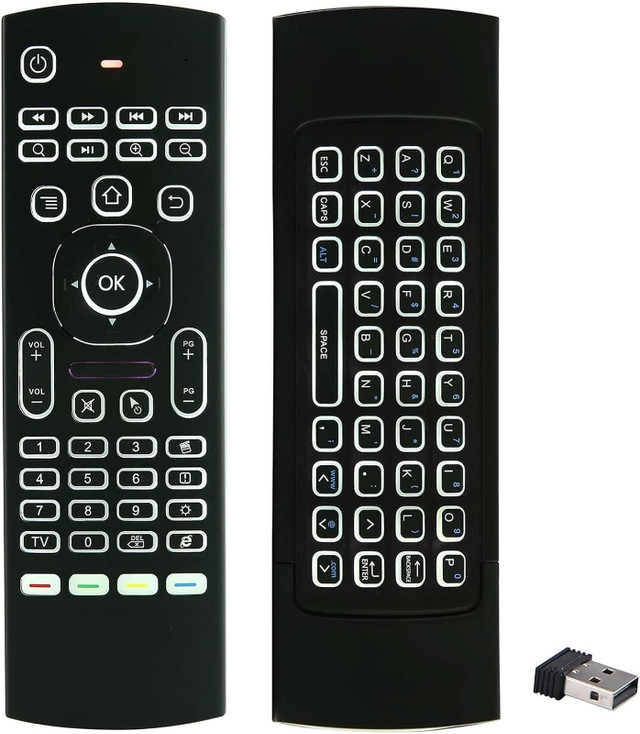 2.4G Backlit Air Mouse Remote, Wireless Keyboard and Infrared Le in General Electronics in Oshawa / Durham Region