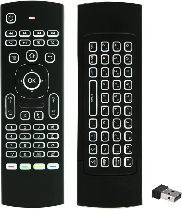 2.4G Backlit Air Mouse Remote, Wireless Keyboard and Infrared Le in General Electronics in Oshawa / Durham Region - Image 2