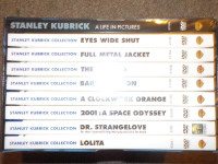 Stanley Kubrick DVD collection, never been opened, 8 films plus
