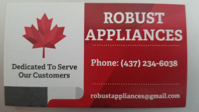 ROBUST APPLIANCE REPAIR AND SALE. $90/CALL  NO EXTRA FOR LABOR in Appliance Repair & Installation in Hamilton