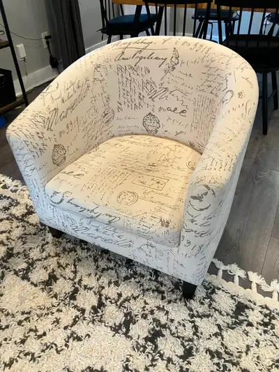 French Script Accent Chair, View more