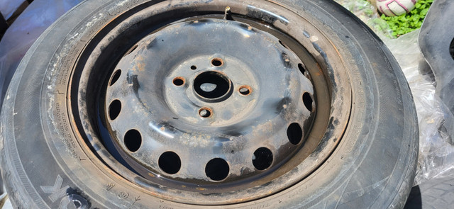 used 04 Tires with steel Rims P 175/ 70 R14 84T in Tires & Rims in Mississauga / Peel Region - Image 2