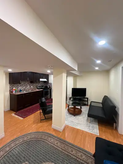 Furnished 1-Bed Basement Apartment – Private Entrance + Parking