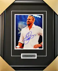 Christian signed autograph WWE WWF AEW Wrestling 8x10 framed