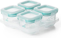 NEW OXO Tot Glass Baby Blocks Freezer Storage Containers 4OZ